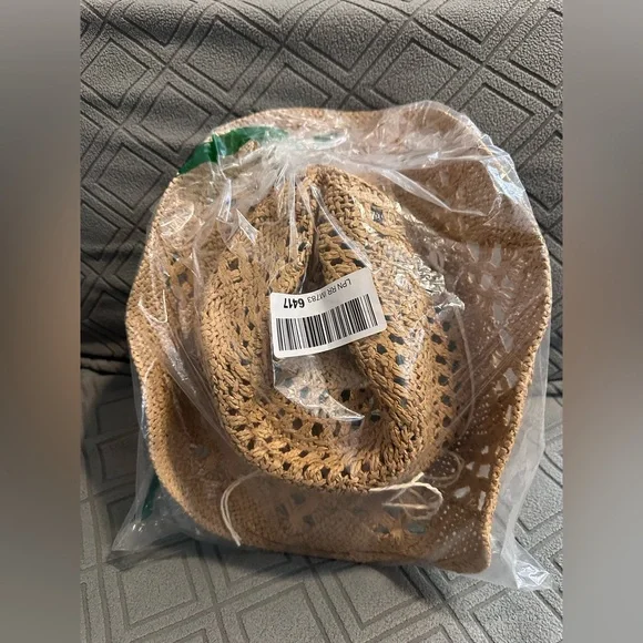 Cowboy Hat Women Summer Western Cowgirl Woven Hollow Out Wide Brim Hat rodeo - Picture 11 of 11